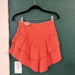 MOTHER Coral Layered Skirt sz 24